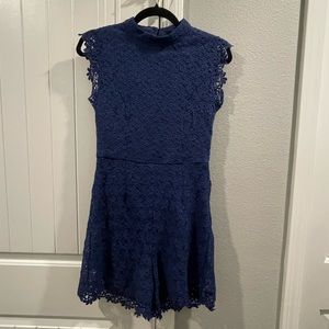 Miami Navy Blue Romper